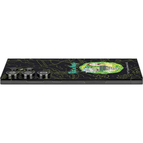 Adult Swim Rick and Morty Portal Travel Galaxy S25 Ultra Skin
